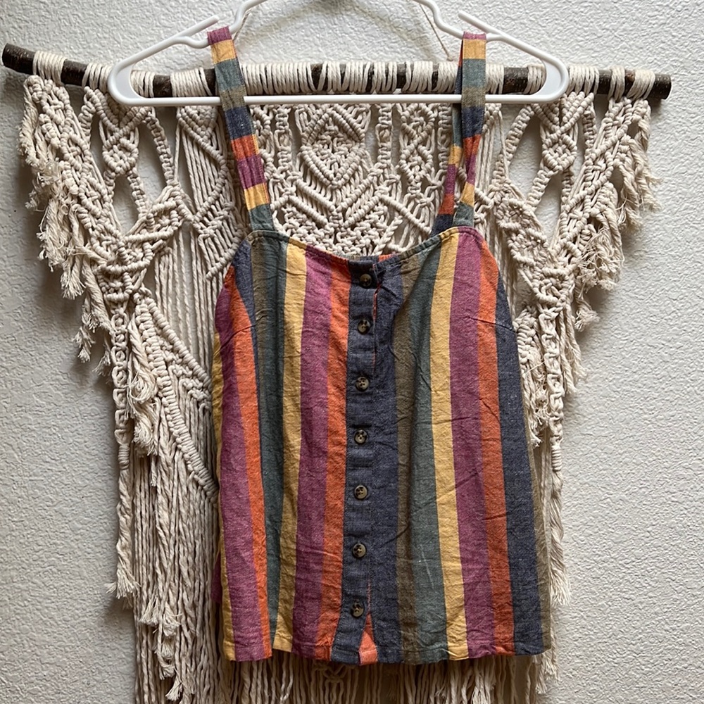 Madewell rainbow top.